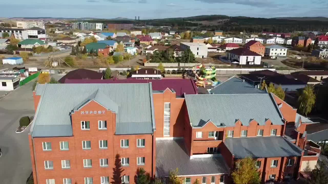 Панорама санатория Нурсат с высоты
